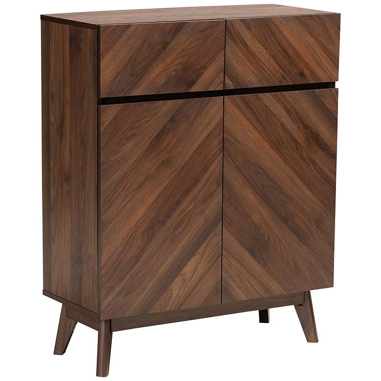 Image 2 Hartman 31 1/2" Wide Walnut Brown Wood 2-Drawer Shoe Cabinet