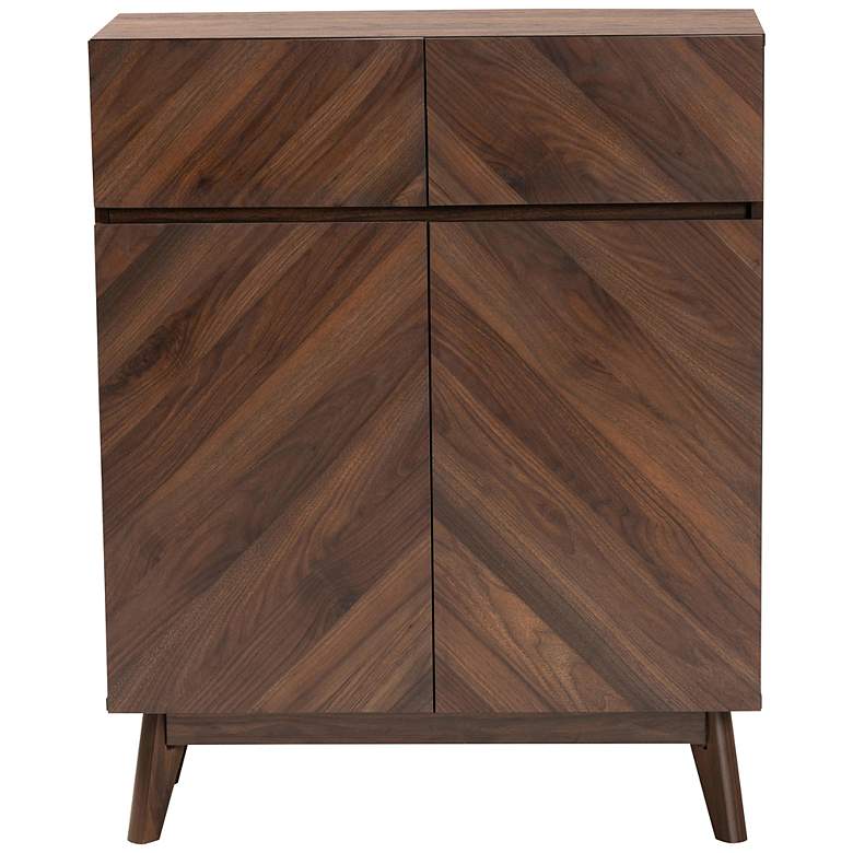 Image 7 Hartman 31 1/2" Wide Walnut Brown Wood 2-Drawer Shoe Cabinet more views