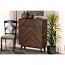 Hartman 31 1/2" Wide Walnut Brown Wood 2-Drawer Shoe Cabinet