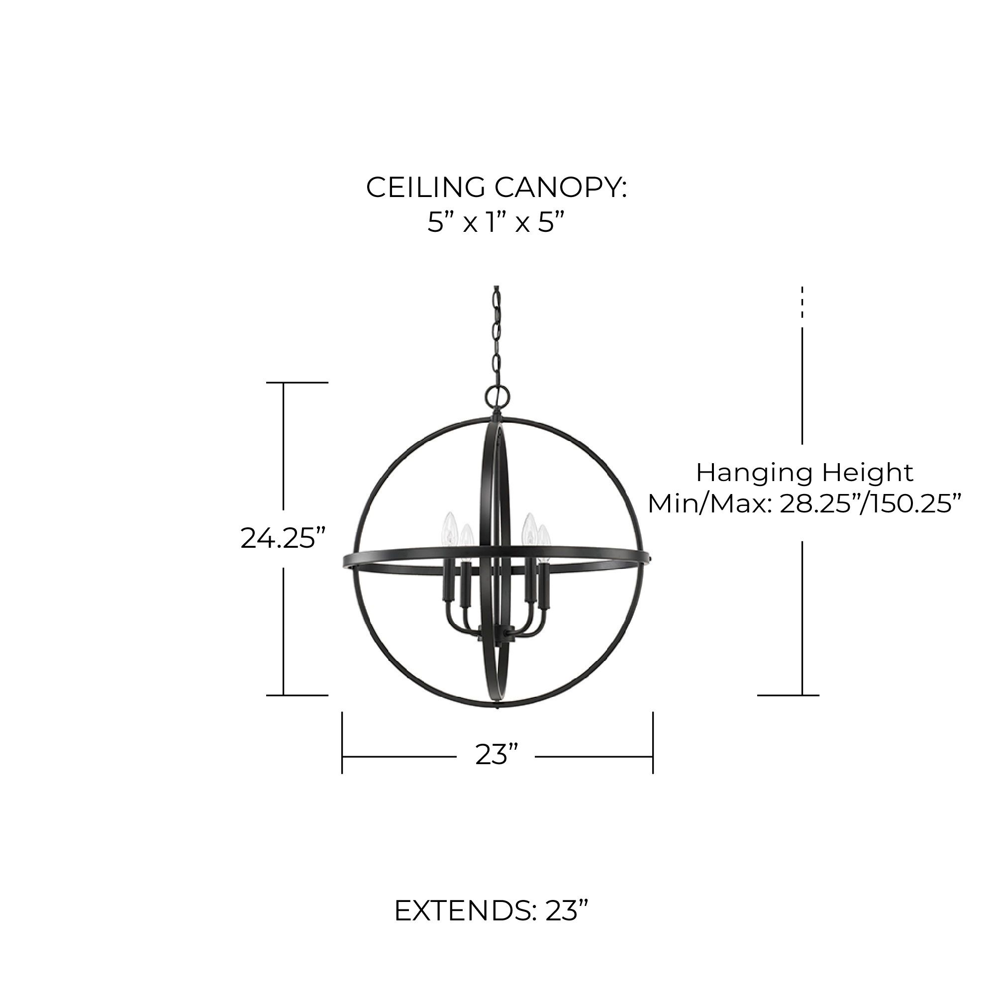Image 2 Hartwell 23" Wide Matte Black 4-Light Pendant more views