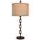 Hartwell Brown Metal Chain Table Lamp