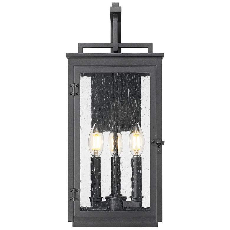 Image 5 Hartwell by Z-Lite Sand Black 3 Light Outdoor Wall Light more views