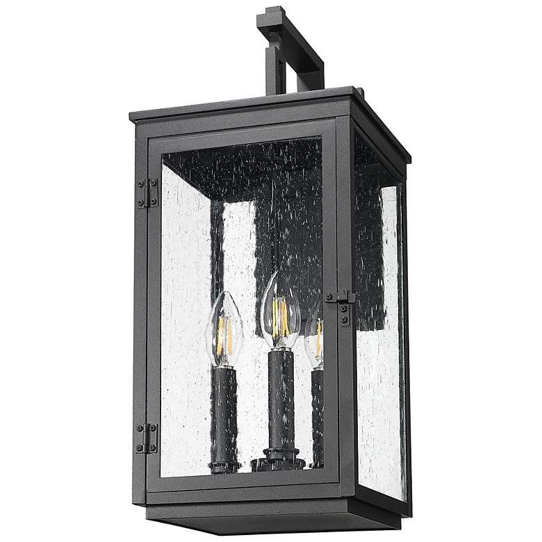 Image 7 Hartwell by Z-Lite Sand Black 3 Light Outdoor Wall Light more views