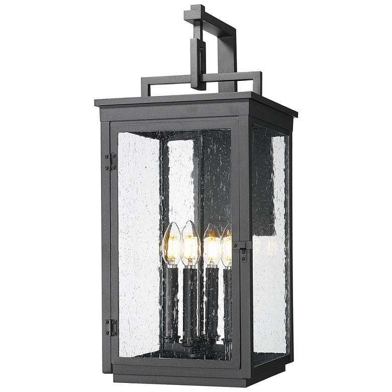 Image 1 Hartwell by Z-Lite Sand Black 4 Light Outdoor Wall Light
