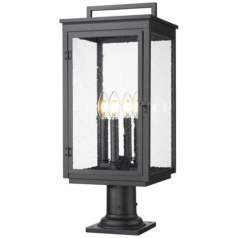 Image 1 Hartwell by Z-Lite Sand Black 4 Light Pier Mounted Fixture
