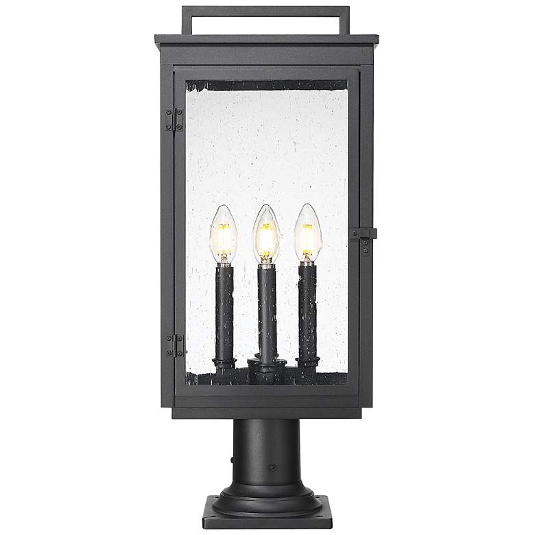 Image 5 Hartwell by Z-Lite Sand Black 4 Light Pier Mounted Fixture more views