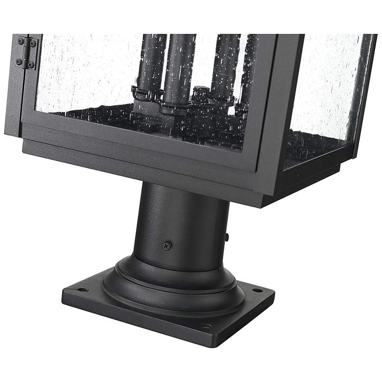 Image 6 Hartwell by Z-Lite Sand Black 4 Light Pier Mounted Fixture more views
