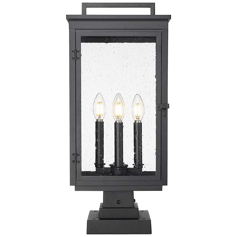 Image 5 Hartwell by Z-Lite Sand Black 4 Light Pier Mounted Fixture more views