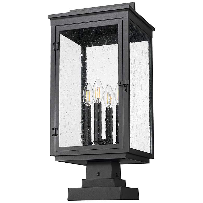 Image 7 Hartwell by Z-Lite Sand Black 4 Light Pier Mounted Fixture more views