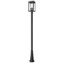1_Hartwell by Z-Lite Sand Black 4 Light Post Mounted Fixture