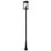 Hartwell by Z-Lite Sand Black 4 Light Post Mounted Fixture