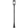 5_Hartwell by Z-Lite Sand Black 4 Light Post Mounted Fixture more views