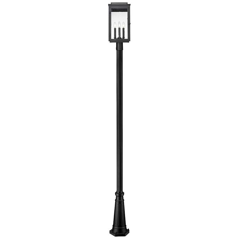 Image 5 Hartwell by Z-Lite Sand Black 4 Light Post Mounted Fixture more views