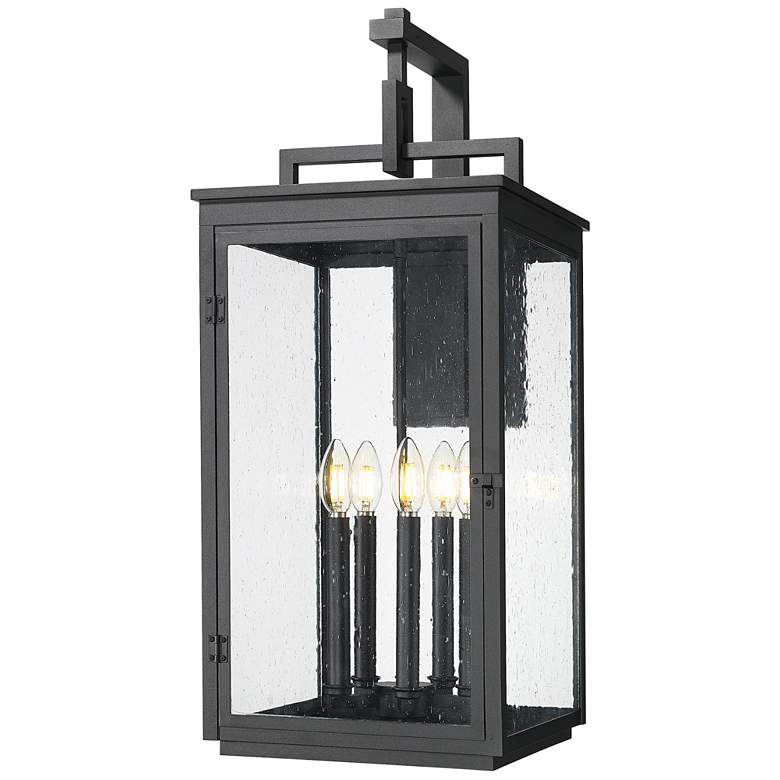 Image 1 Hartwell by Z-Lite Sand Black 5 Light Outdoor Wall Light