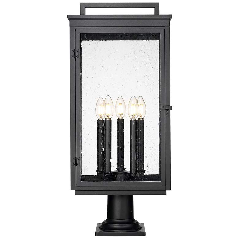 Image 5 Hartwell by Z-Lite Sand Black 5 Light Pier Mounted Fixture more views
