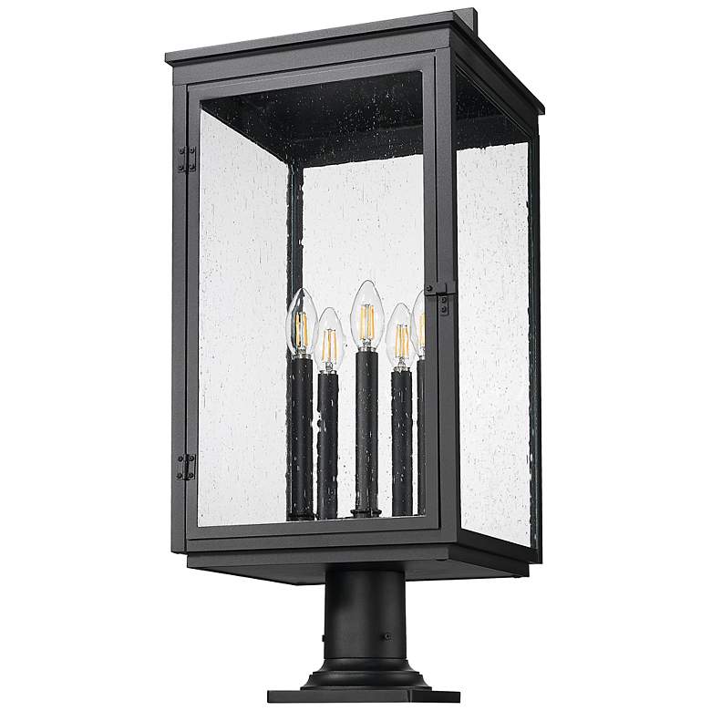Image 7 Hartwell by Z-Lite Sand Black 5 Light Pier Mounted Fixture more views