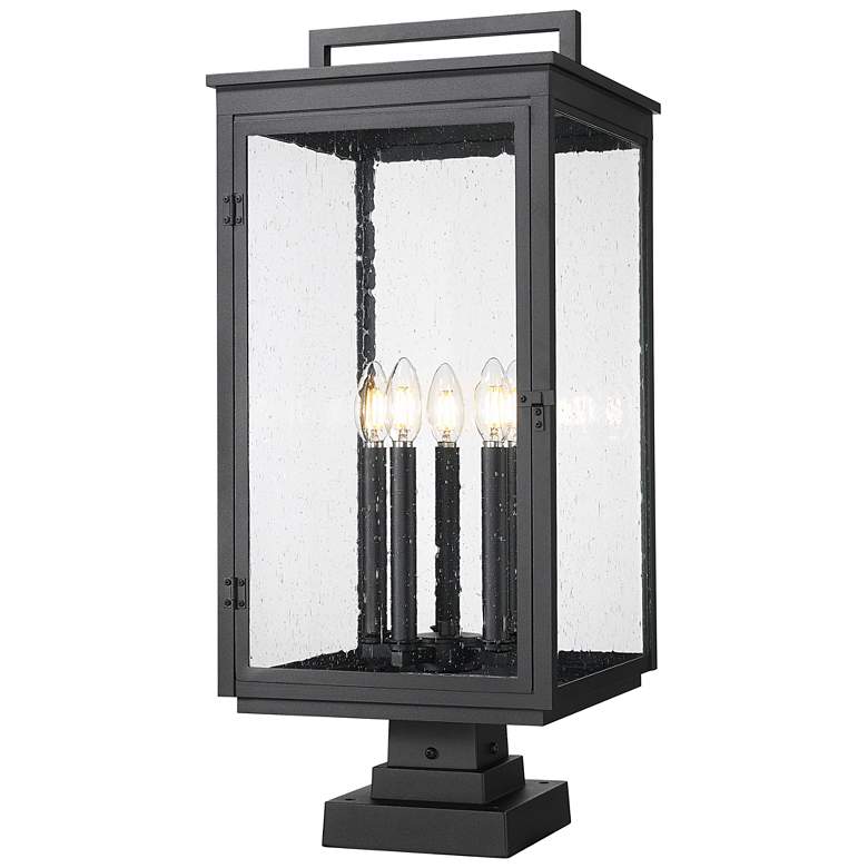 Image 1 Hartwell by Z-Lite Sand Black 5 Light Pier Mounted Fixture