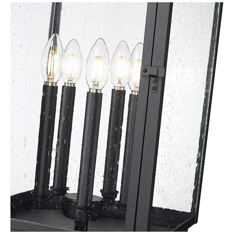 Image 4 Hartwell by Z-Lite Sand Black 5 Light Post Mount Fixture more views