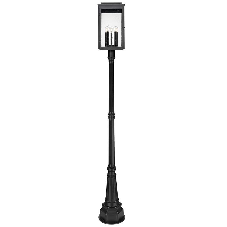 Image 5 Hartwell by Z-Lite Sand Black 5 Light Post Mounted Fixture more views