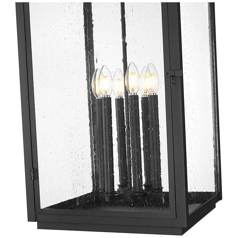 Image 6 Hartwell by Z-Lite Sand Black 6 Light Outdoor Chain Mount Ceiling Fixture more views