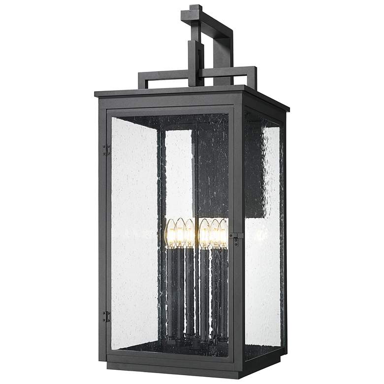 Image 1 Hartwell by Z-Lite Sand Black 6 Light Outdoor Wall Light