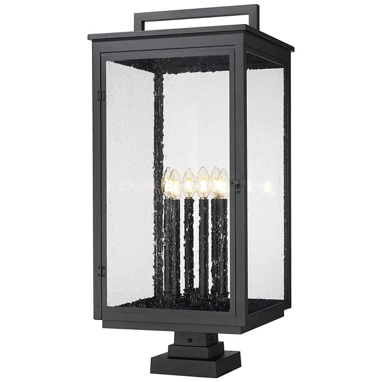Image 1 Hartwell by Z-Lite Sand Black 6 Light Pier Mounted Fixture