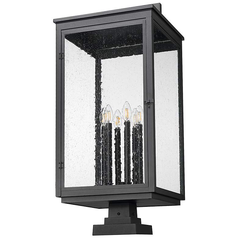 Image 7 Hartwell by Z-Lite Sand Black 6 Light Pier Mounted Fixture more views