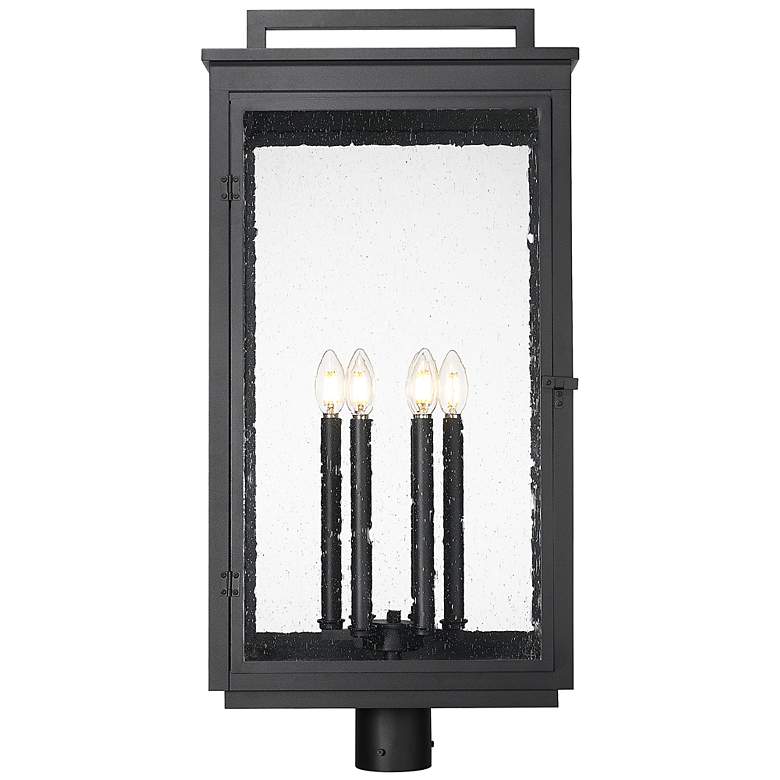 Image 3 Hartwell by Z-Lite Sand Black 6 Light Post Mount Fixture more views