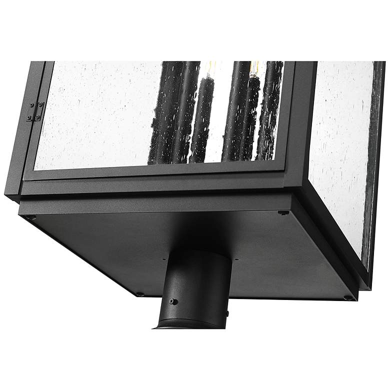 Image 6 Hartwell by Z-Lite Sand Black 6 Light Post Mounted Fixture more views