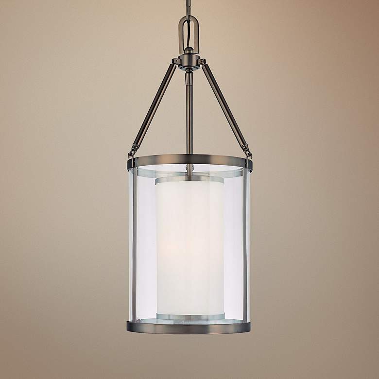 Image 1 Harvard Court 12" Wide Bronze Pendant Light