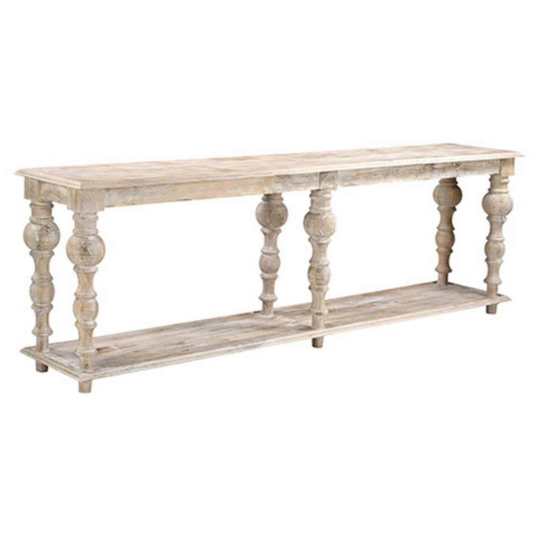 Image 1 Harvest 114" Wide Natural Blonde Wood Console Table