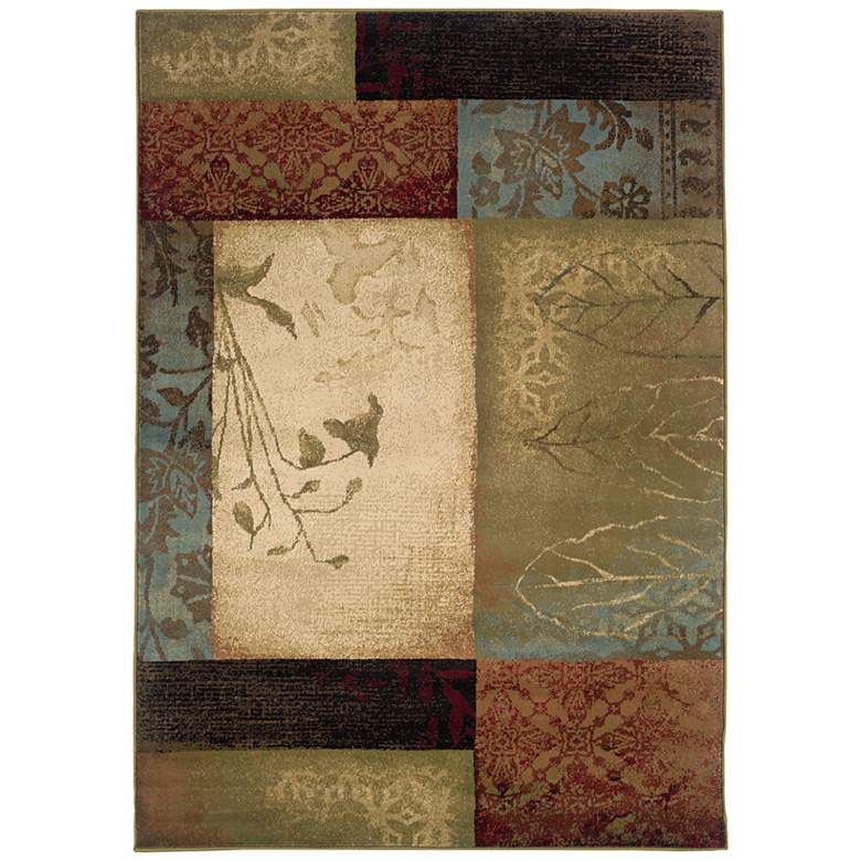 Image 2 Harvest Collage Squares Area Rug