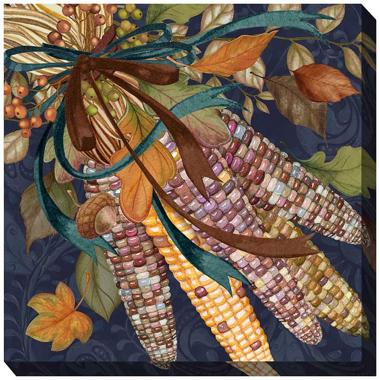 Image 2 Harvest Corn 24" Square Outdoor Canvas Wall Art