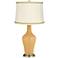 Harvest Gold Anya Table Lamp with Relaxed Wave Trim