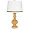 Harvest Gold Apothecary Table Lamp with Braid Trim