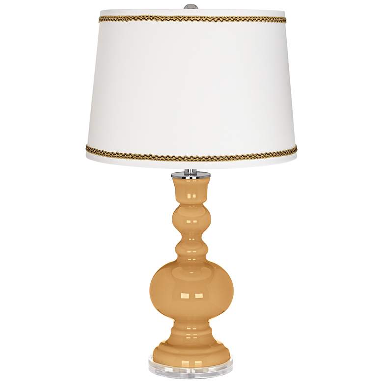 Image 1 Harvest Gold Apothecary Table Lamp with Twist Scroll Trim
