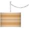 Harvest Gold Bold Stripe Giclee Glow Plug-In Swag Pendant