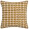 Harvest Mustard Yellow Printed Cotton 20" Accent Cushion
