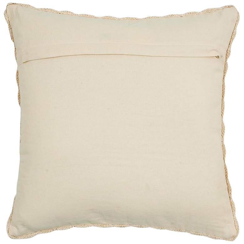 Image 3 Harvest Mustard Yellow Printed Cotton 20" Accent Cushion more views