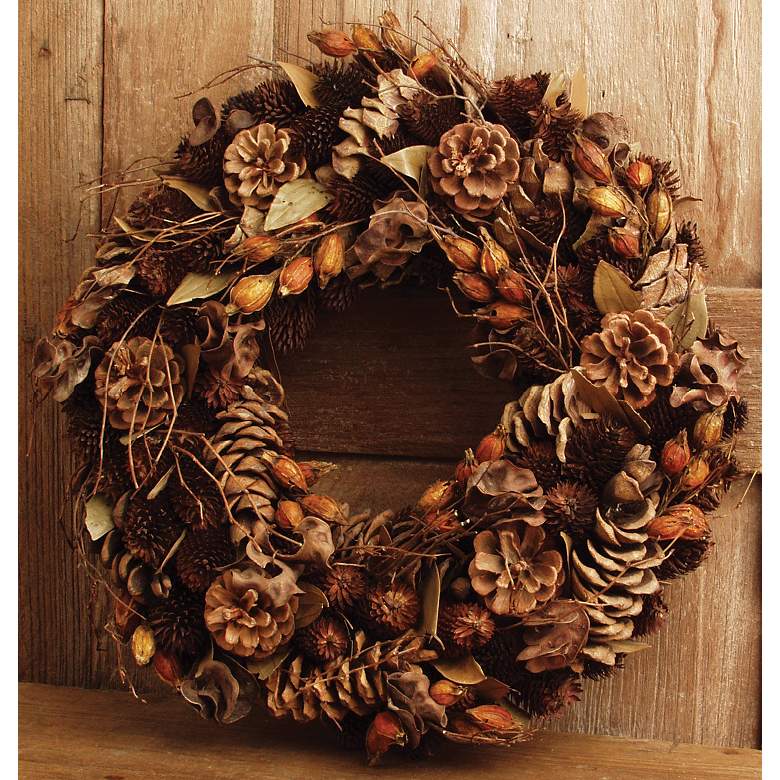 Image 1 Harvest Natural Accent Wreath