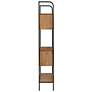 6_Harvey 32 3/4" Wide Distressed Oak Wood 5-Shelf Bookcase more views