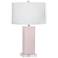 Harvey 33" High Rose Water Glazed Finish Table Lamp