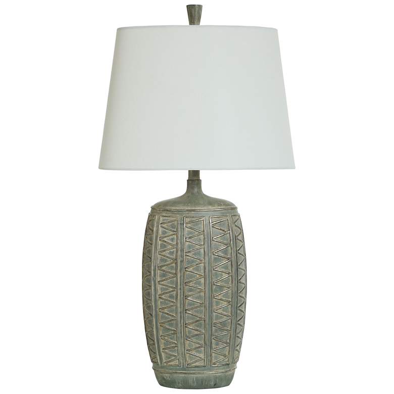 Image 1 Harvey 33" High Bellevue Traditional Table Lamp With Off-White Shade
