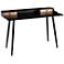 Harvey 47 1/2" Wide Black Wood and Metal Office Desk