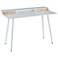 Harvey 47 1/2" Wide White Wood and Metal Office Desk