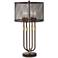 Harvey Bronze Finish 4-Light Industrial Table Lamp