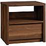 2_Harvey Park 24 3/4" Wide Grand Walnut 1-Drawer Night Stand