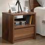 1_Harvey Park 24 3/4" Wide Grand Walnut 1-Drawer Night Stand