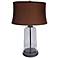 Harwich Clear Glass and Mission Bronze Table Lamp
