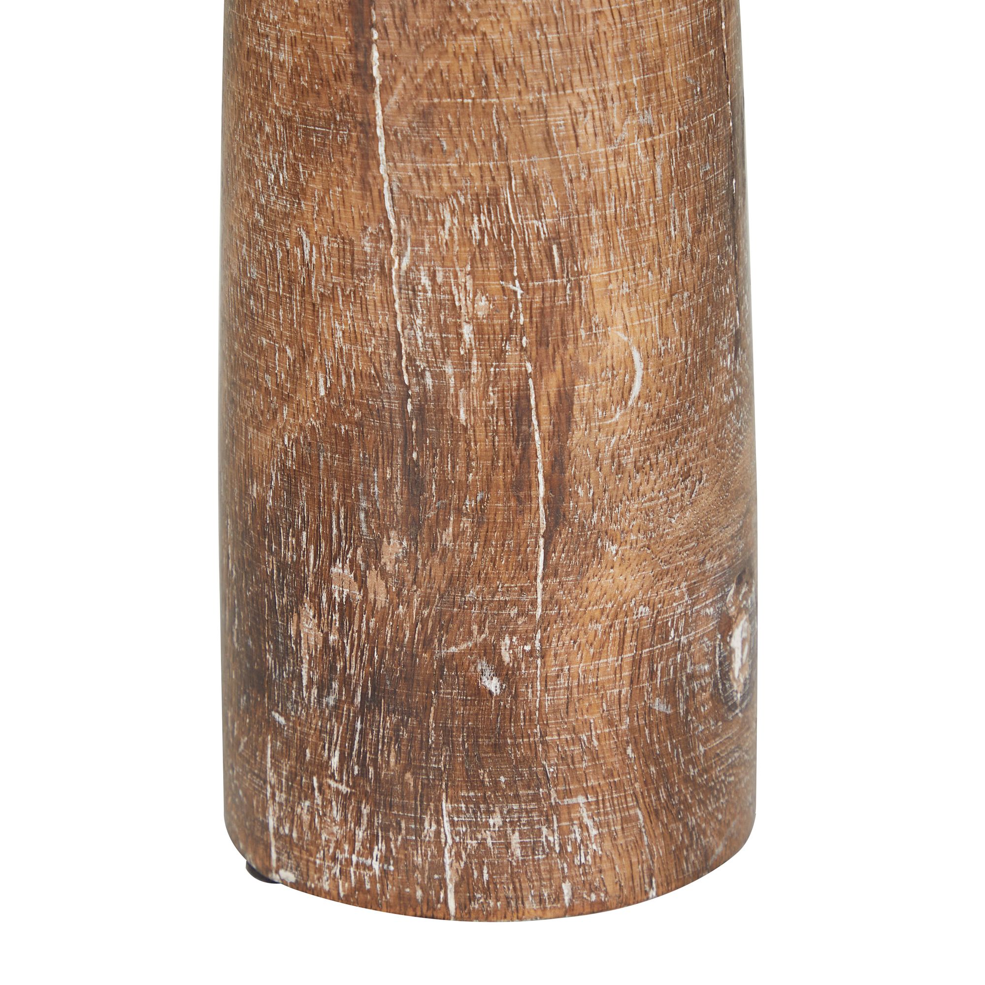 Image 3 Harwood Distressed Brown Pillar Candle Holders Set of 3 more views
